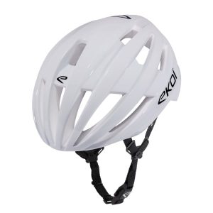 Casco EKOI Perf GARA Blanco Logo Negro