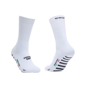 Calcetines de ciclismo EKOI Racing PRO POWERGRIP 18cm Blancos