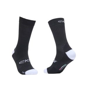 Calcetines ciclismo EKOI Perf 18 cm Negros