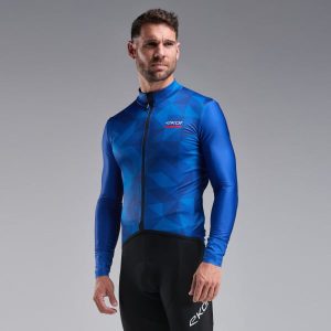MAILLOT MANGAS LARGAS EKOI POLÍGONO AZUL