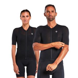 Maillot EKOI Racing Merinos Unisex Gravel Negro