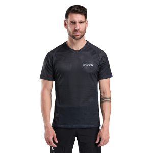 Maillot MTB mangas cortas EKOI Racing Negro