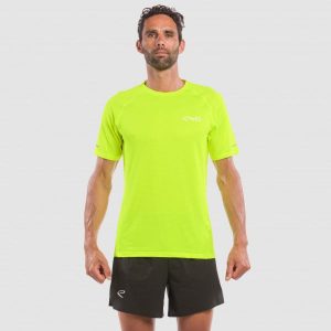 Camiseta EKOI RUN DRY FAST Amarillo fluor