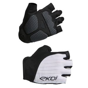 GUANTES CICLISMO EKOI PERF GRIP BLANCOS