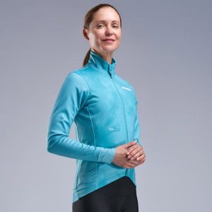 Chaqueta térmica mujer EKOI Perf TIE & DYE Verde Azur